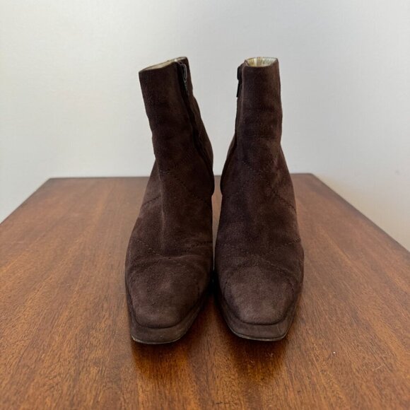 Escada Suede Brown Boots - Picture 5 of 12